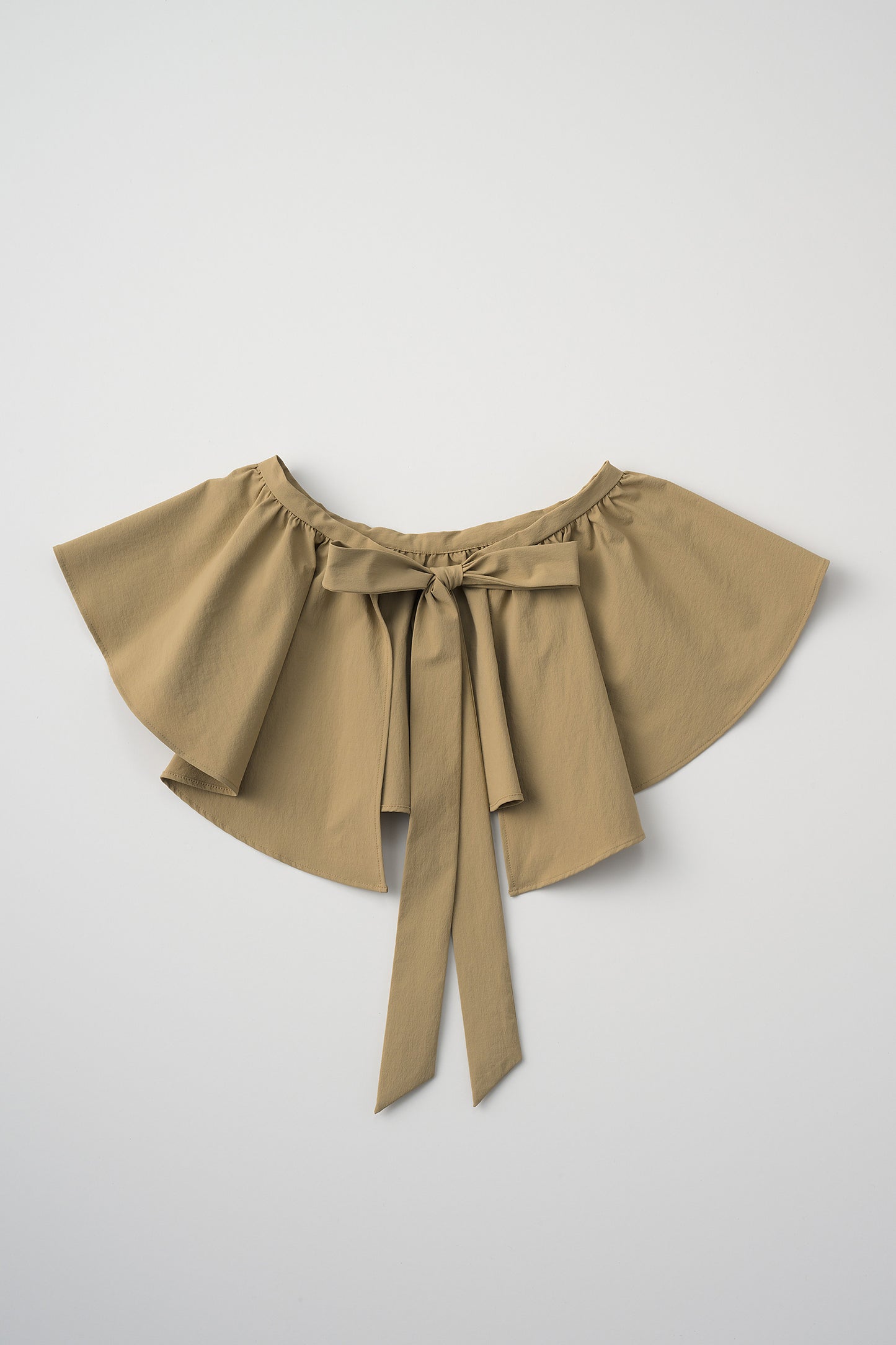 Tailored peplum skirt(Beige)