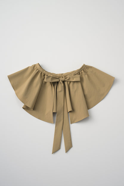 Tailored peplum skirt(Beige)