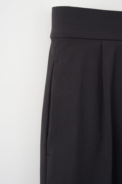 Tailored peplum skirt(Black)