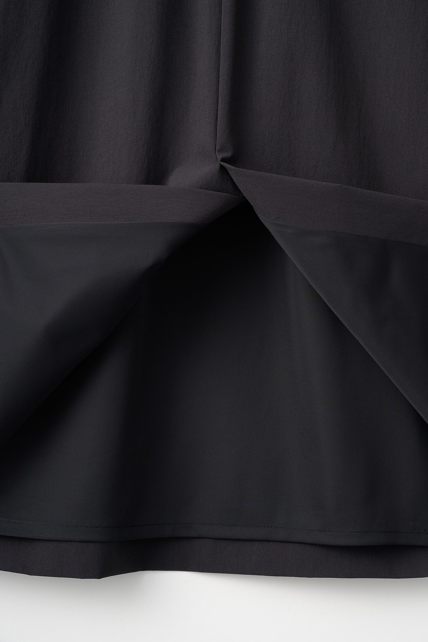 Tailored peplum skirt(Black)