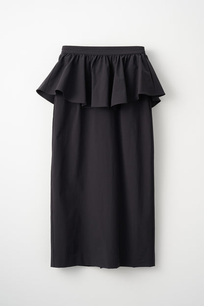 Tailored peplum skirt(Black)