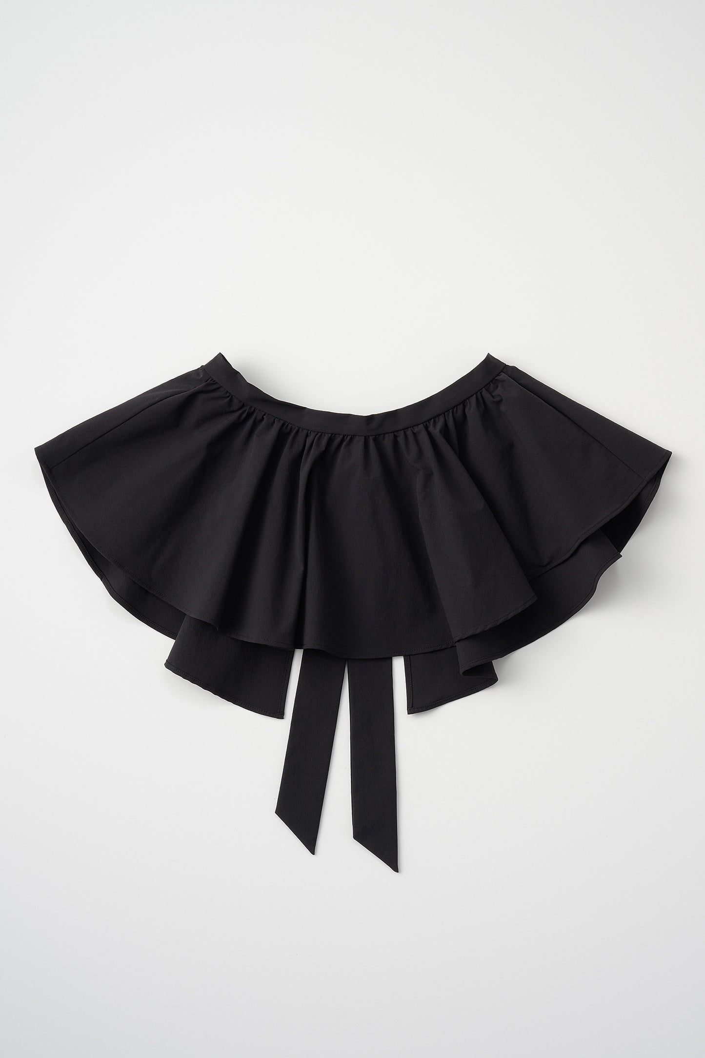 Tailored peplum skirt(Black)