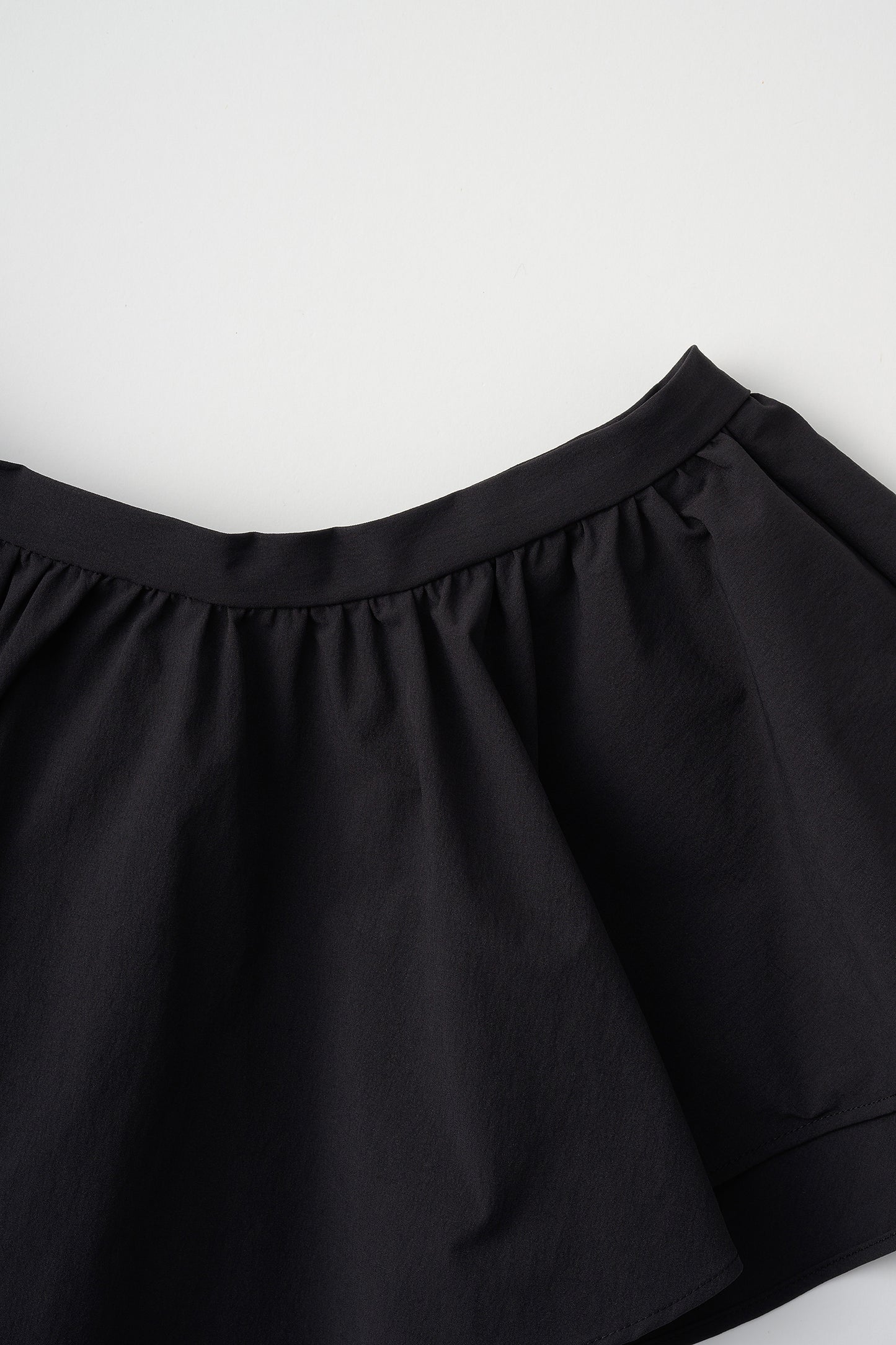 Tailored peplum skirt(Black)