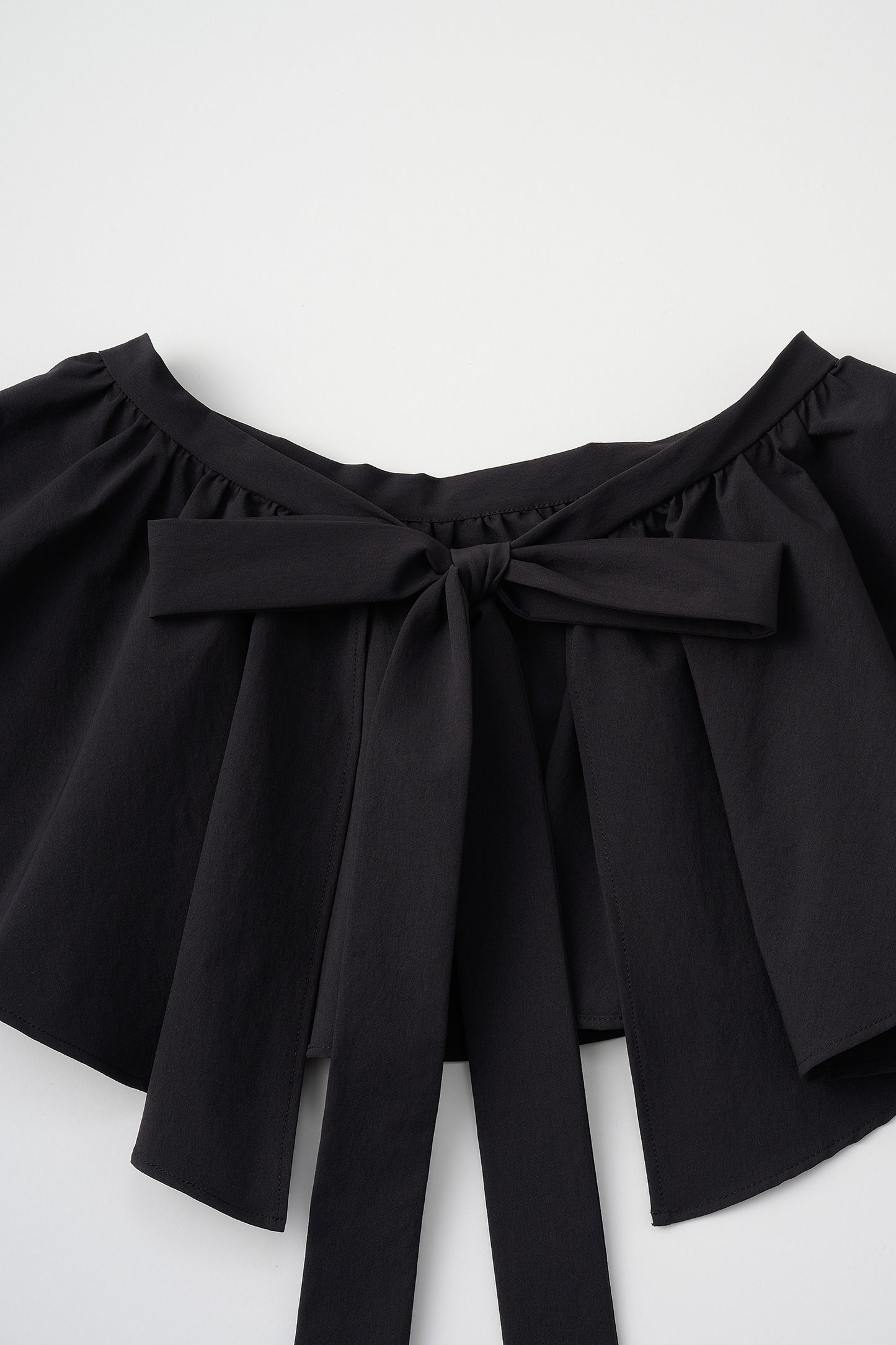 Tailored peplum skirt(Black)