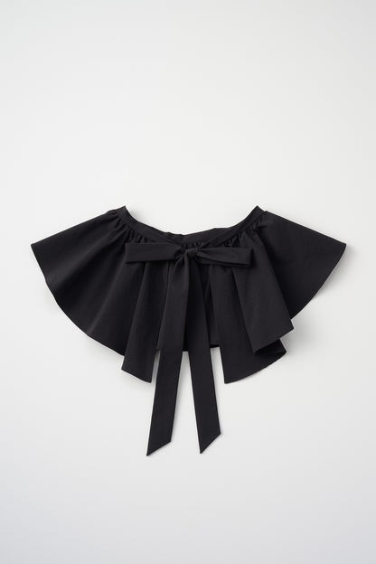 Tailored peplum skirt(Black)
