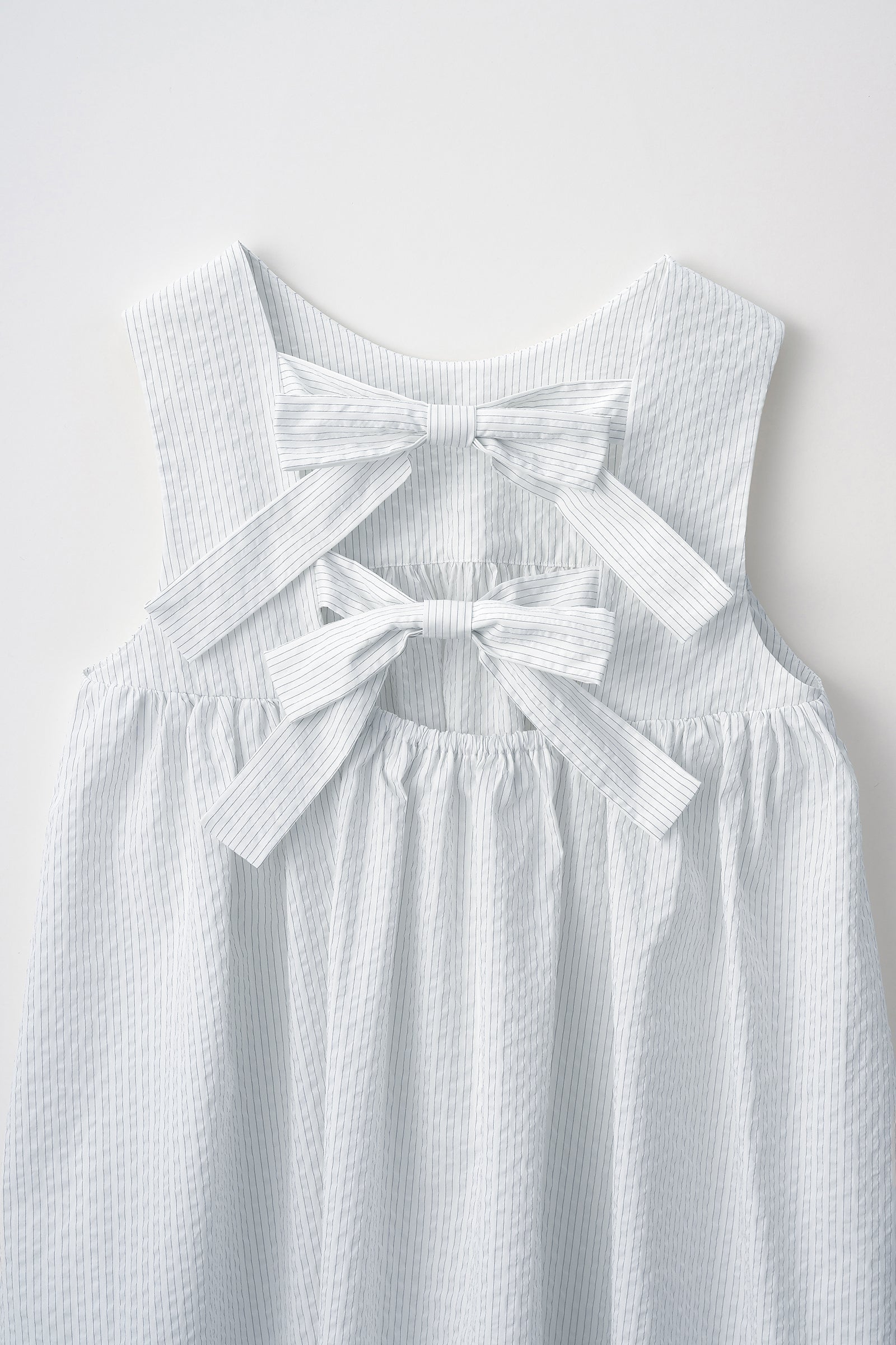 Hashigo ribbon dress(White) – Audire