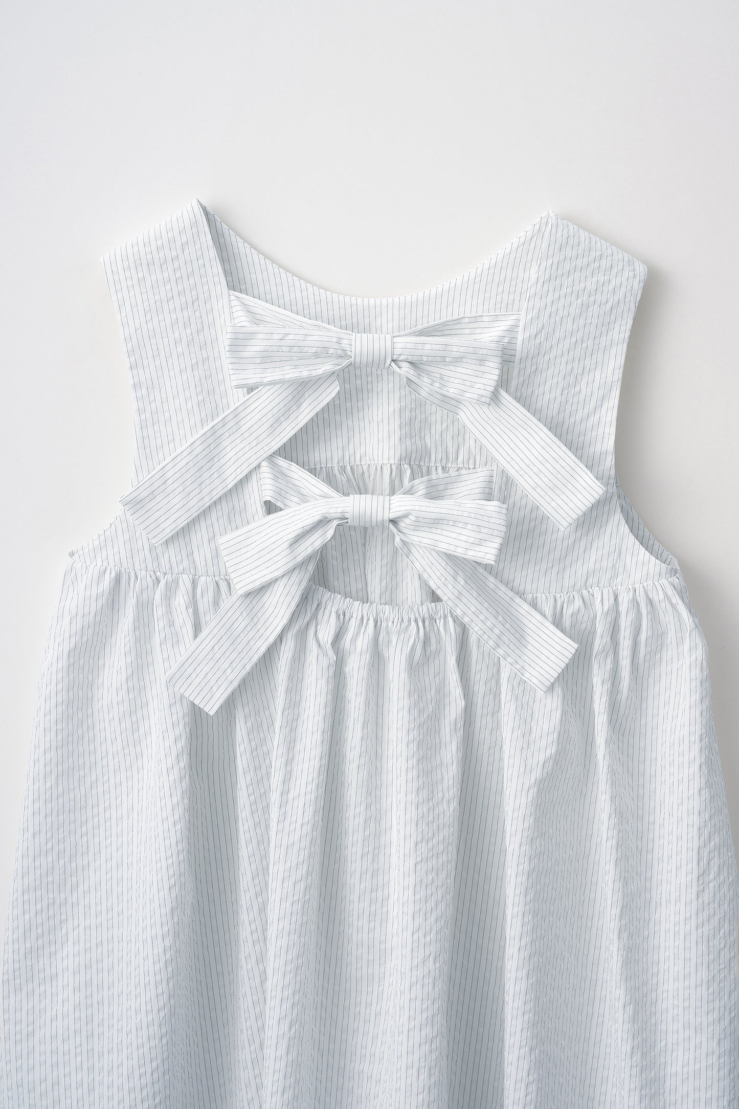 Hashigo ribbon dress(White)