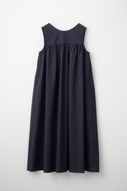 Hashigo ribbon dress(Navy)