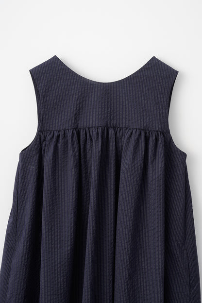 Hashigo ribbon dress(Navy)