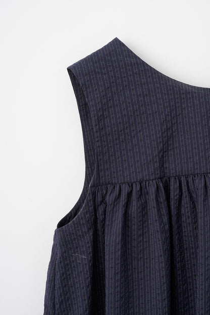 Hashigo ribbon dress(Navy)