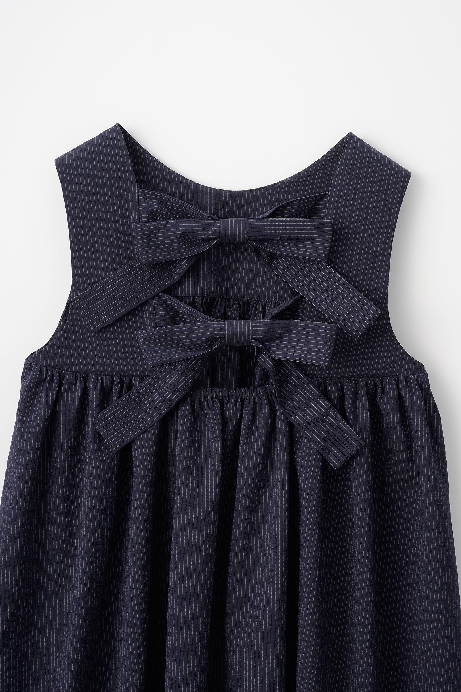 Hashigo ribbon dress(Navy) – Audire