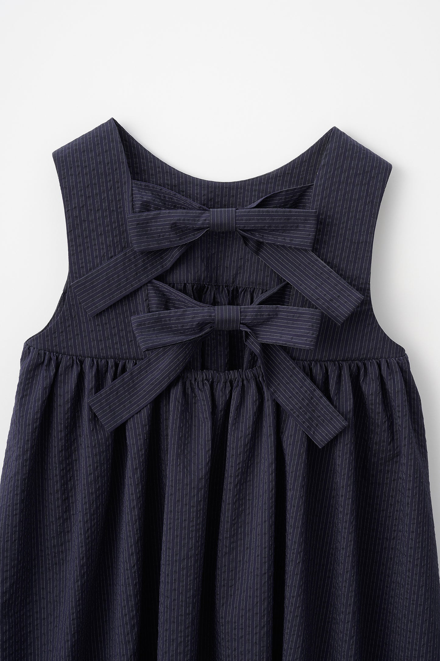 Hashigo ribbon dress(Navy)