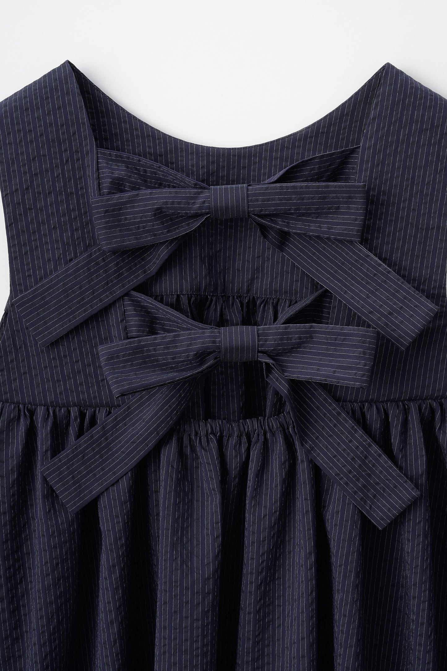 Hashigo ribbon dress(Navy)