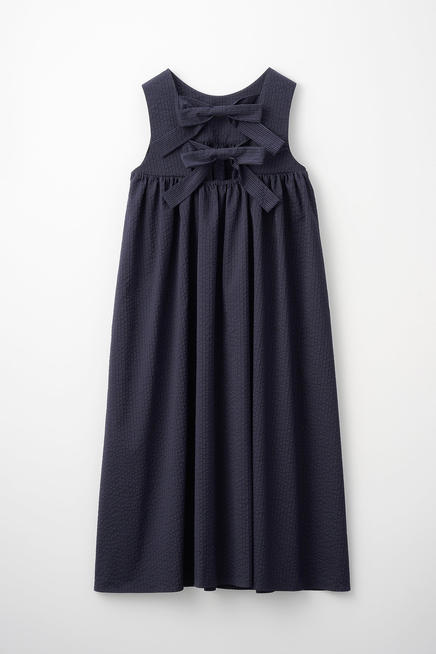 Hashigo ribbon dress(Navy)