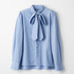 Audire bowtie blouse(Blue)