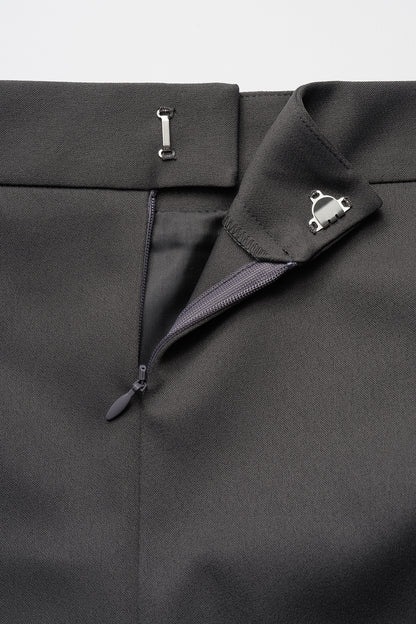 Frame trad skirt(Charcoal)