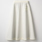 Bouquet grosgrain circular skirt(White)