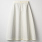 Bouquet grosgrain circular skirt(White)