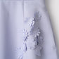 Bouquet grosgrain circular skirt(Blue gray)