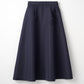 Bouquet grosgrain circular skirt(Navy)