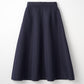 Bouquet grosgrain circular skirt(Navy)