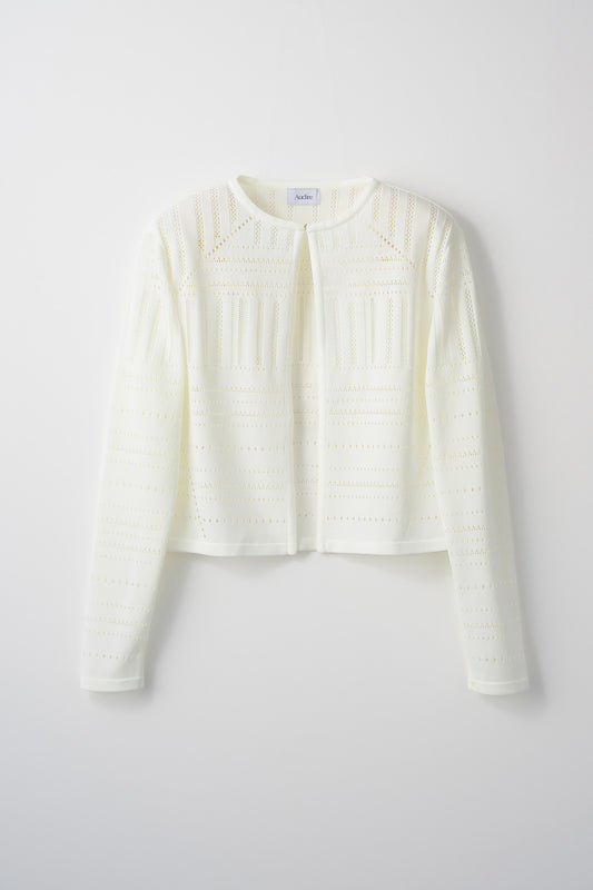 Milly knit cardigan (White)