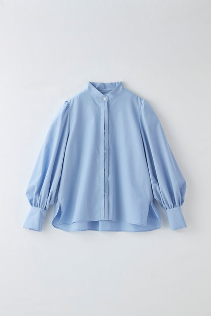 Audire bowtie volume blouse（Blue）