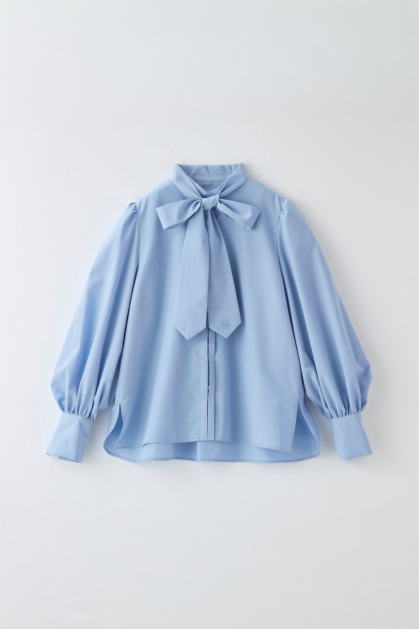 Audire bowtie volume blouse（Blue）