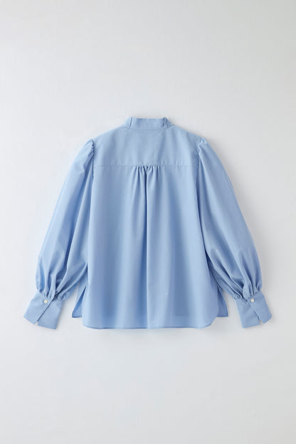 Audire bowtie volume blouse（Blue）