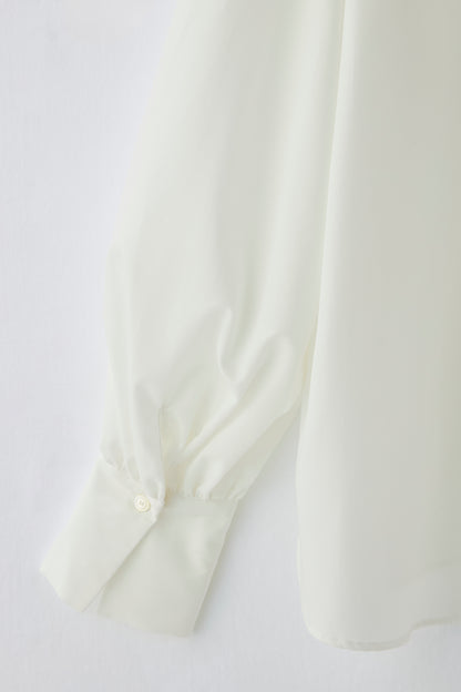 Audire bowtie volume blouse（White）