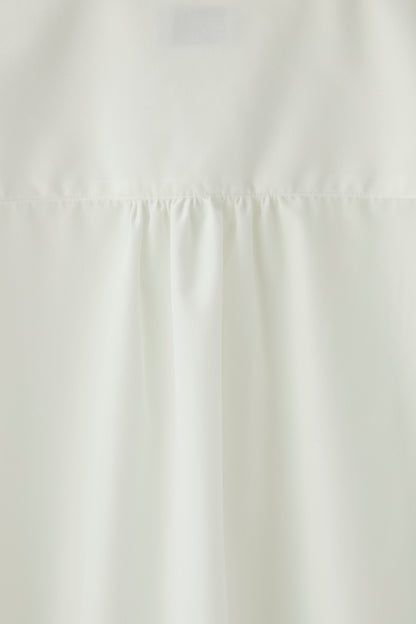 Audire bowtie volume blouse（White）