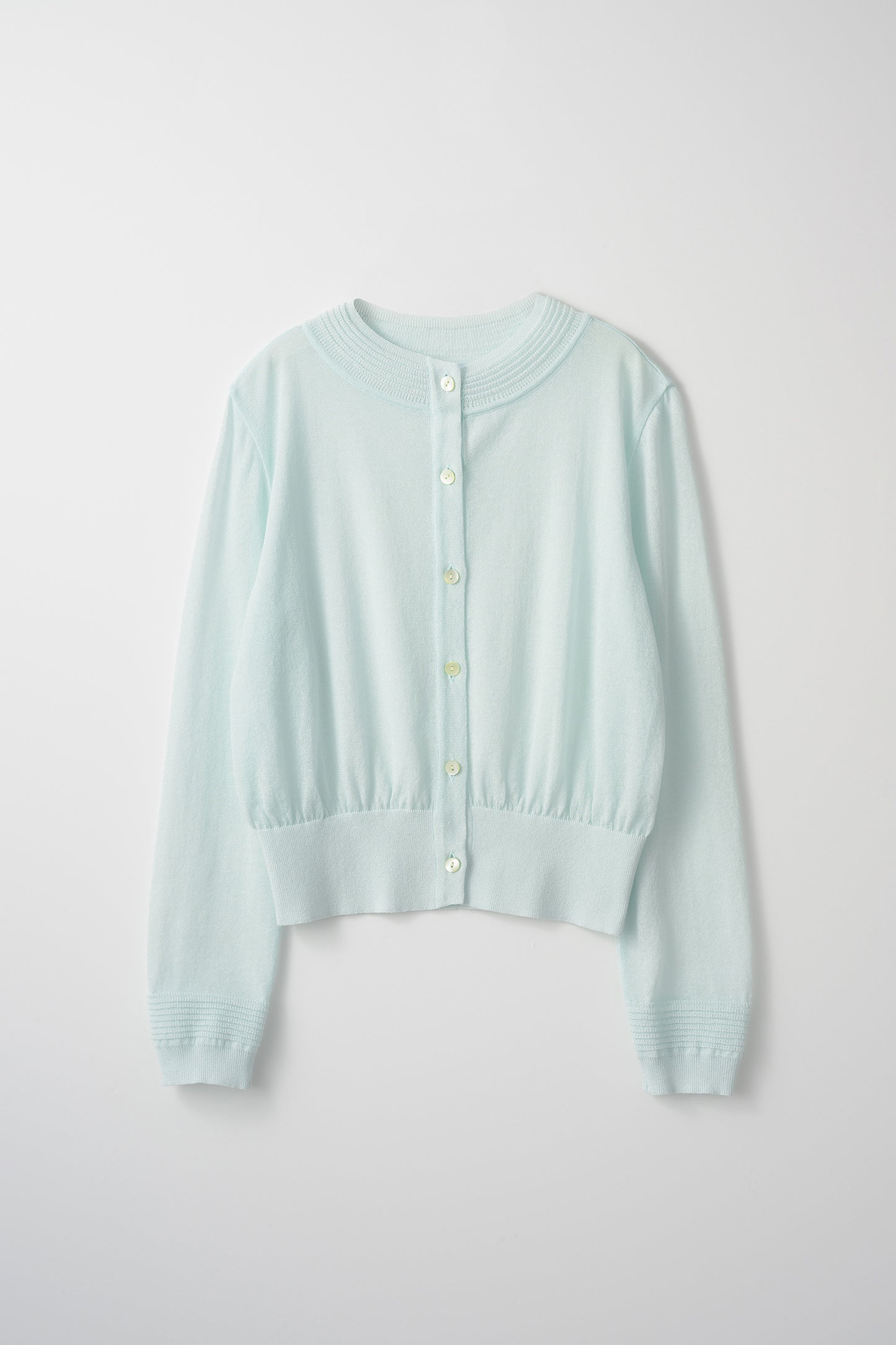 Slight glitter sheer cardigan (Mist blue)