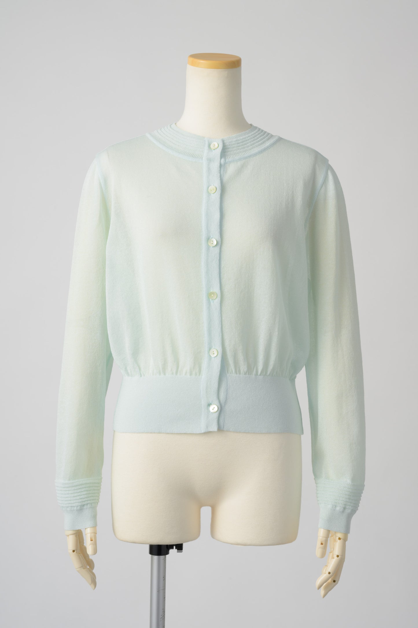 Slight glitter sheer cardigan (Mist blue)