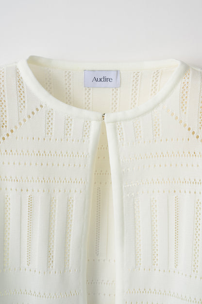 Milly knit cardigan (White)