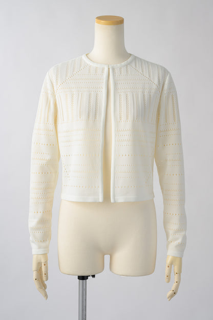 Milly knit cardigan (White)