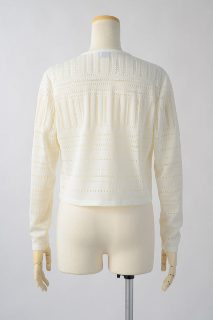 Milly knit cardigan (White)