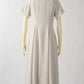 Mulch volume flare dress (Ecru beige)