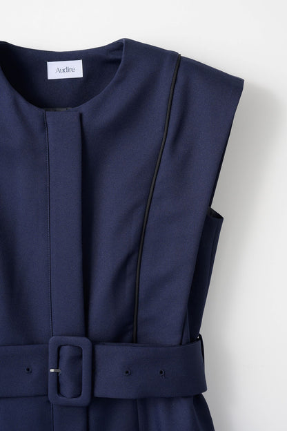 Palace cape dress (Navy)