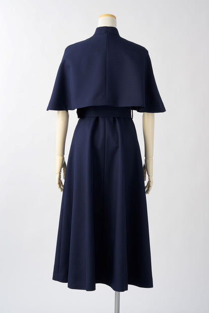 Palace cape dress (Navy)