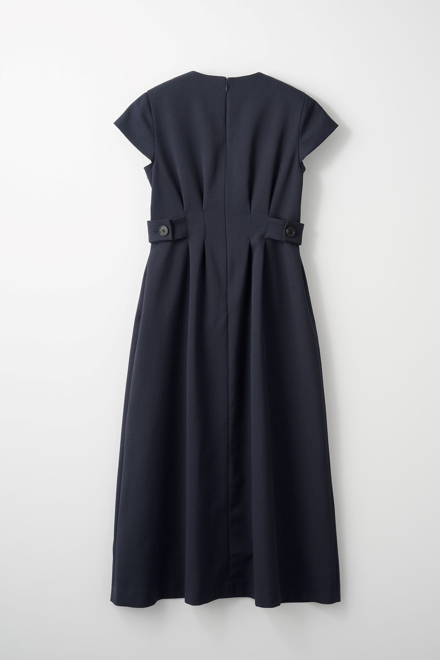 Waist tuck dress (Navy) – Audire