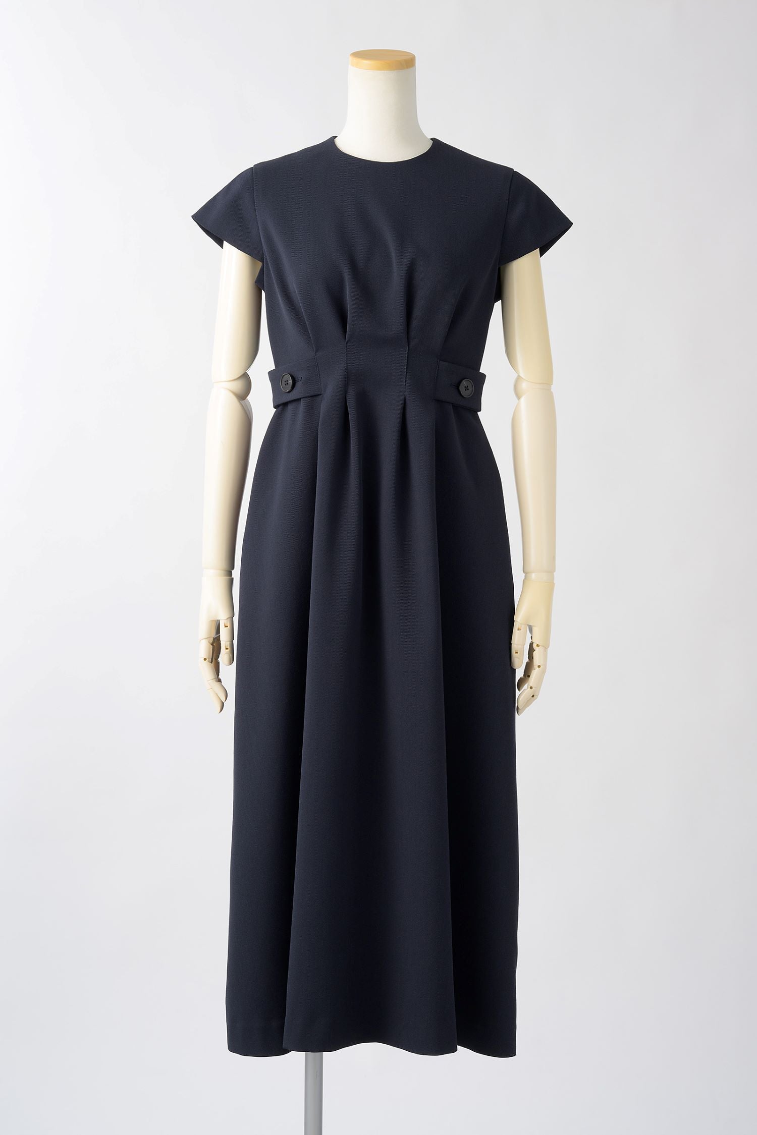 Waist tuck dress (Navy)