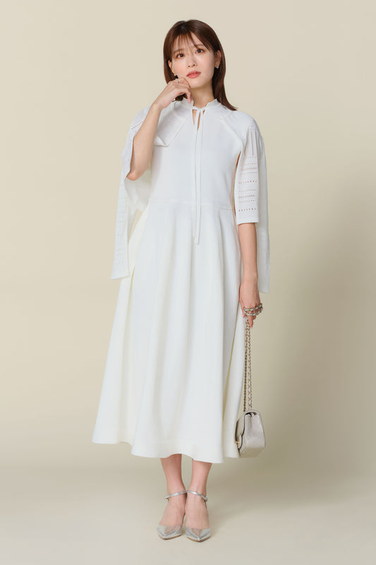 Milly knit dress (White)