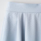 Blooming jacquard skirt (Blue gray)