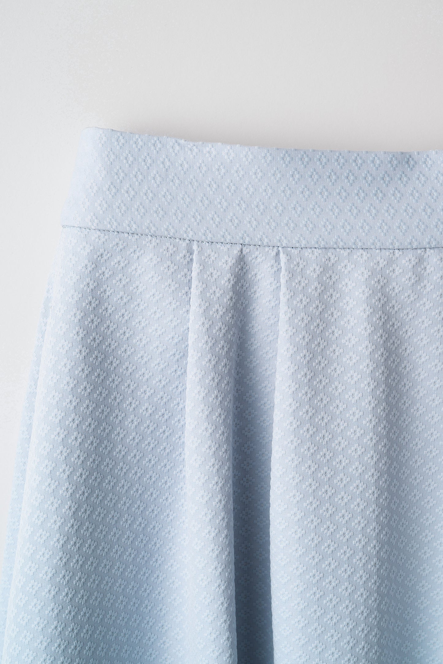 Blooming jacquard skirt (Blue gray)