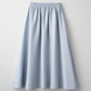 Blooming jacquard skirt (Blue gray)