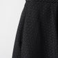 Blooming jacquard skirt (Black/dot)