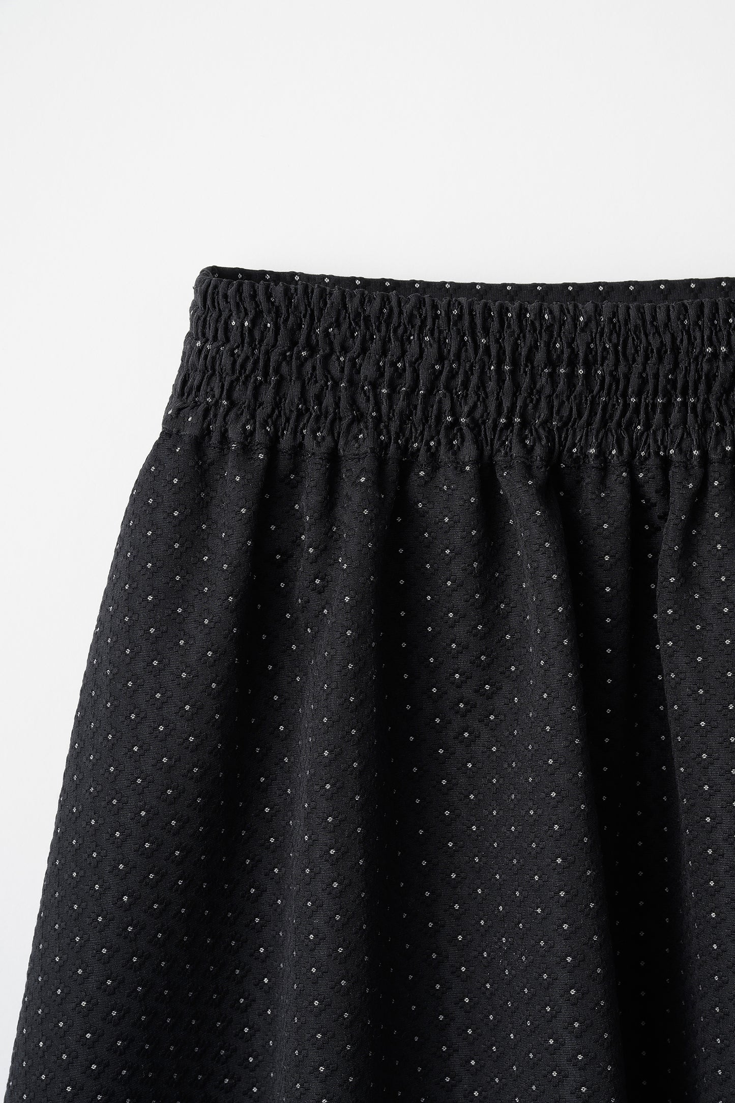 Blooming jacquard skirt (Black/dot)