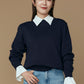 Christina knit PO (Navy)