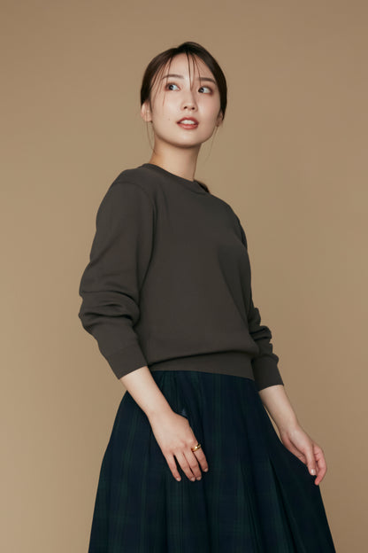 Christina knit PO (Charcoal brown)