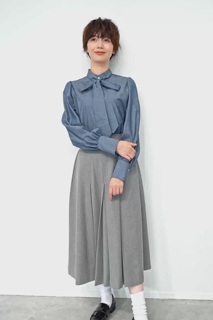 Audire bowtie volume blouse (Dungaree)